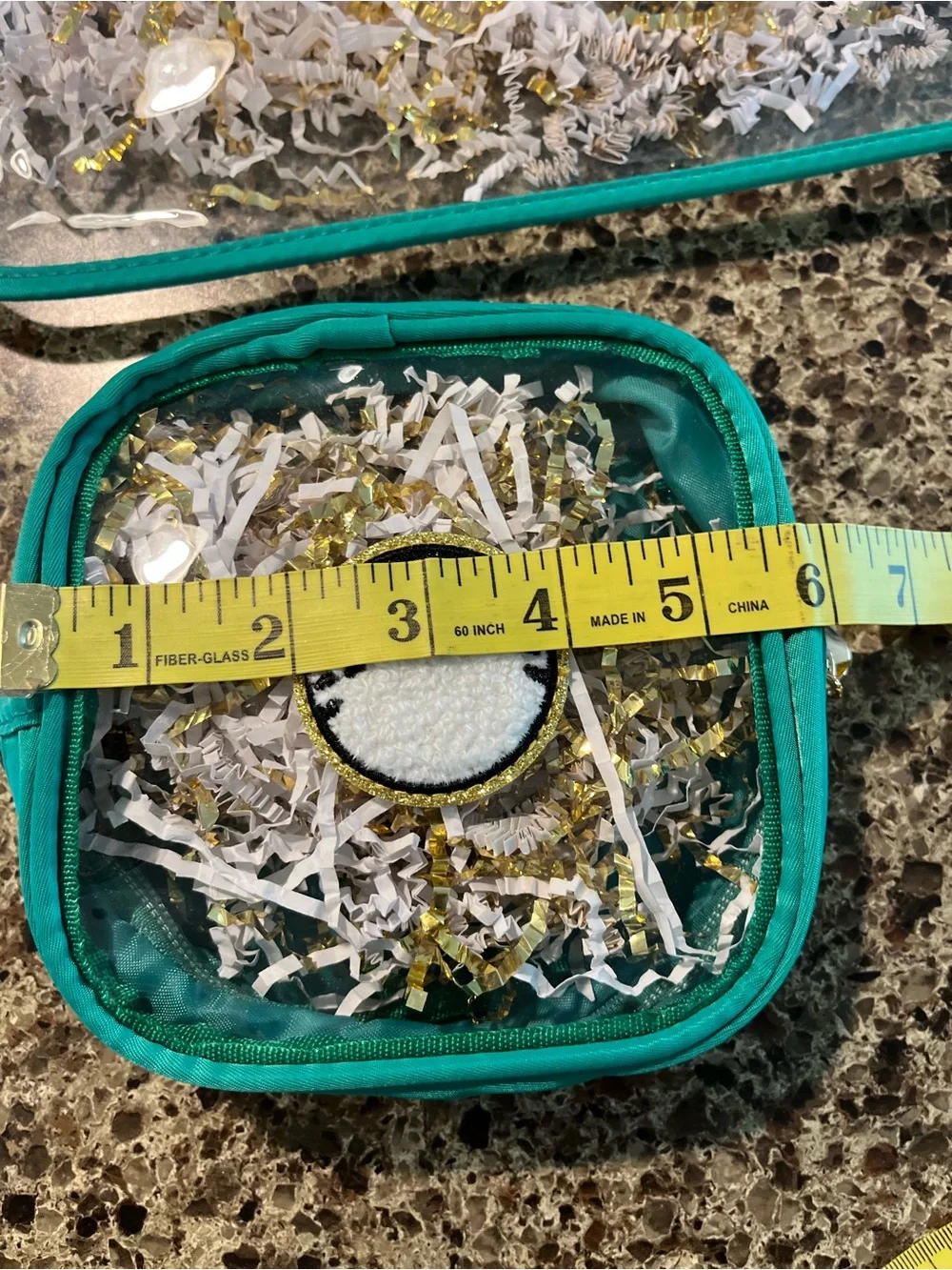Green 'GOLF' Clear Pouch Set